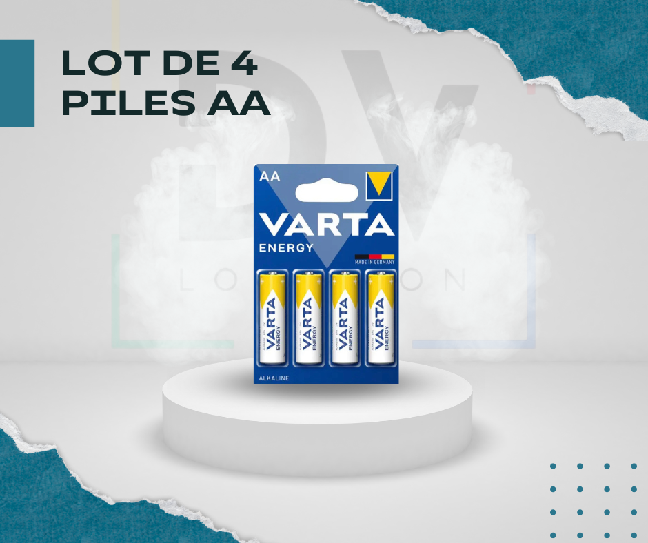 Lot de 4 piles AA varta